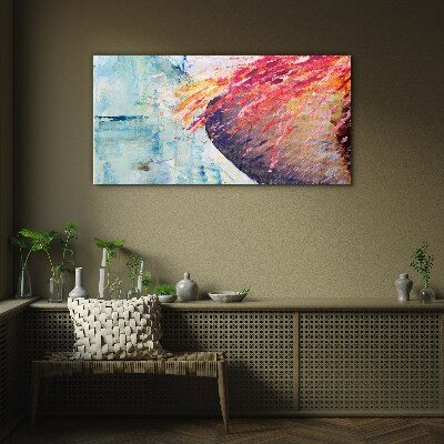 Colors in motion Glass art print