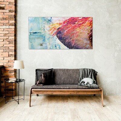 Colors in motion Glass art print