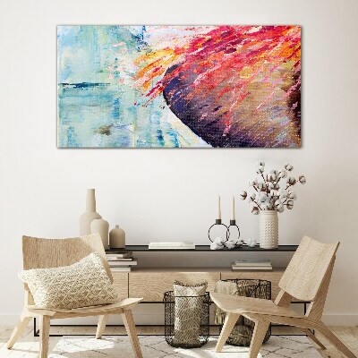 Colors in motion Glass art print
