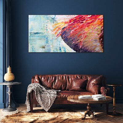 Colors in motion Glass art print