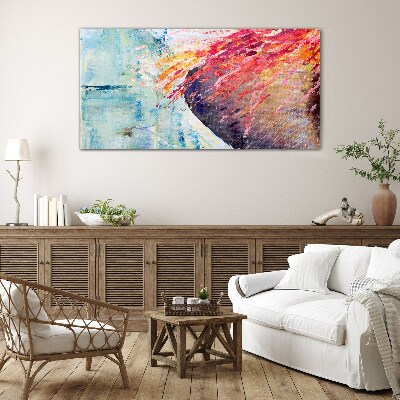 Colors in motion Glass art print