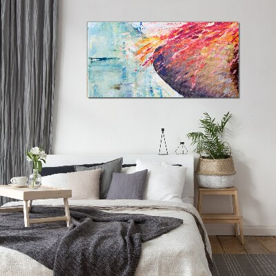 Colors in motion Glass art print