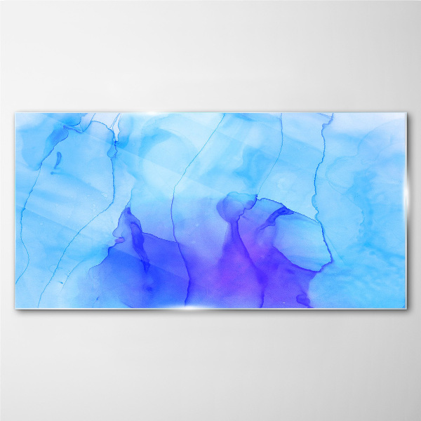 Waves of Blue and Violet Glass art print