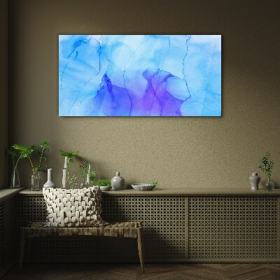 Waves of Blue and Violet Glass art print