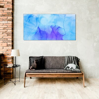 Waves of Blue and Violet Glass art print