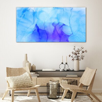 Waves of Blue and Violet Glass art print