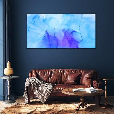 Waves of Blue and Violet Glass art print