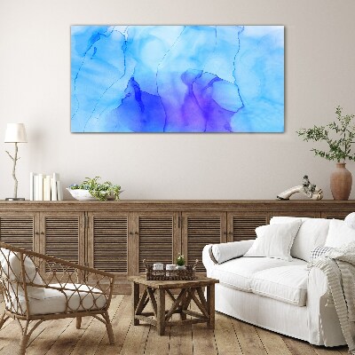 Waves of Blue and Violet Glass art print