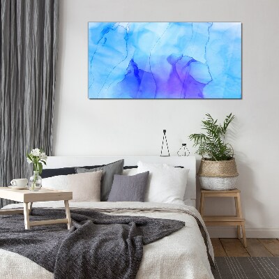 Waves of Blue and Violet Glass art print