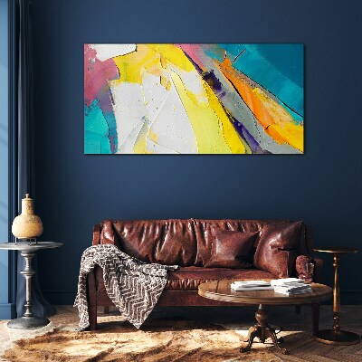 Colors in motion Wall art on glass