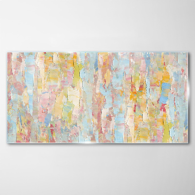 Pastel reflections in glass Wall art on glass