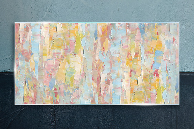 Pastel reflections in glass Wall art on glass