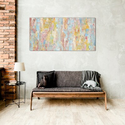 Pastel reflections in glass Wall art on glass
