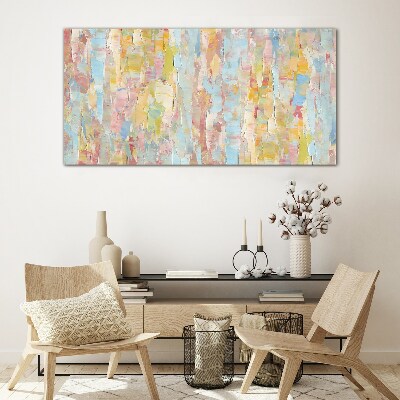 Pastel reflections in glass Wall art on glass