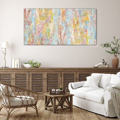 Pastel reflections in glass Wall art on glass