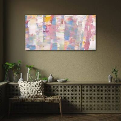 Pastel reflections on glass Wall art on glass