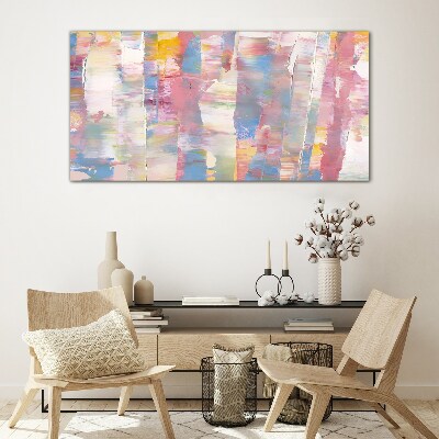 Pastel reflections on glass Wall art on glass
