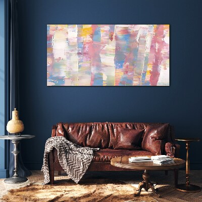 Pastel reflections on glass Wall art on glass