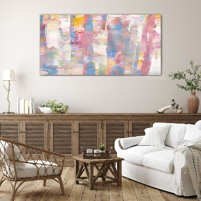 Pastel reflections on glass Wall art on glass