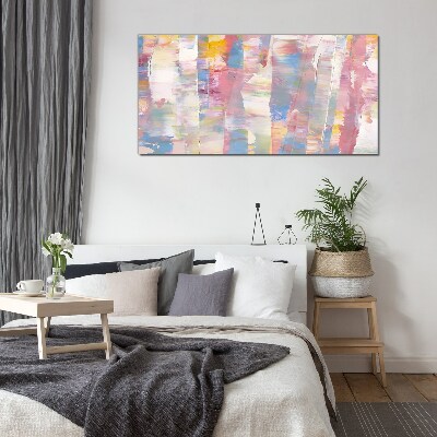 Pastel reflections on glass Wall art on glass