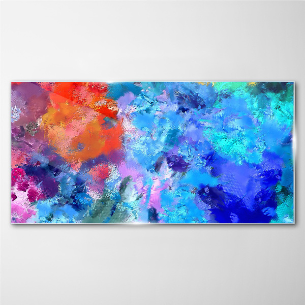 Colors of emotions in abstract dance Wall art on glass