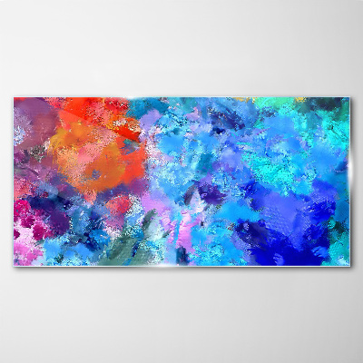 Colors of emotions in abstract dance Wall art on glass