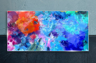 Colors of emotions in abstract dance Wall art on glass