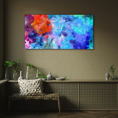 Colors of emotions in abstract dance Wall art on glass