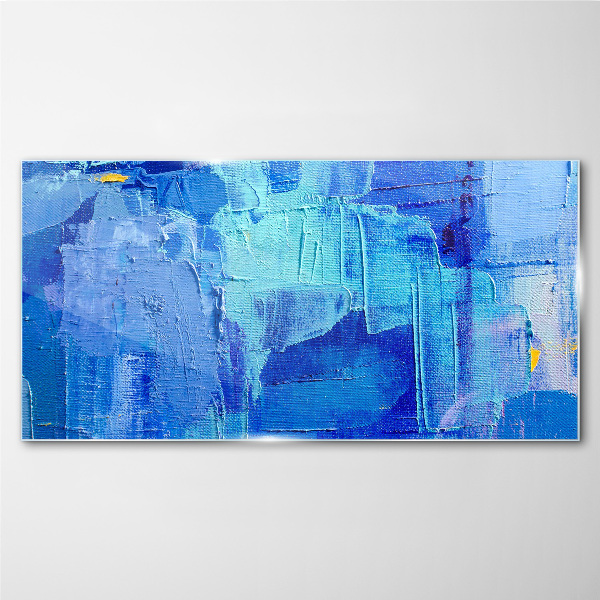 The sky is in shades of blue Wall art on glass