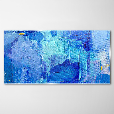 The sky is in shades of blue Wall art on glass
