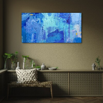 The sky is in shades of blue Wall art on glass