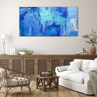 The sky is in shades of blue Wall art on glass