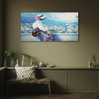 Dreaming of a Summer Morning Wall art on glass