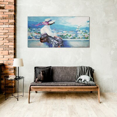 Dreaming of a Summer Morning Wall art on glass
