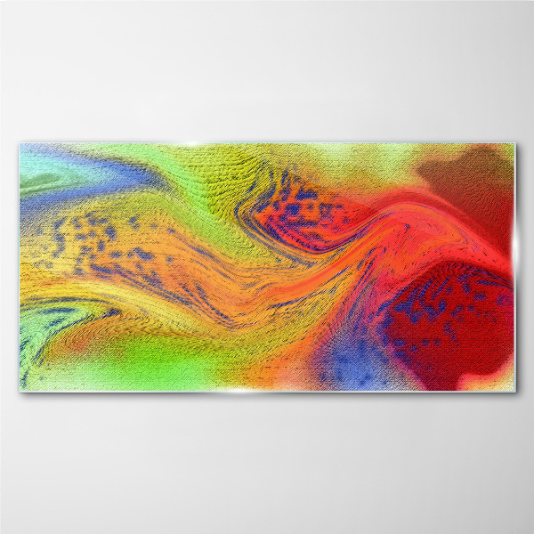 A colorful whirlwind of emotions Wall art on glass