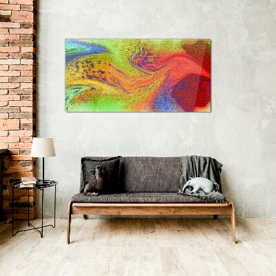 Abstraction Glass Print