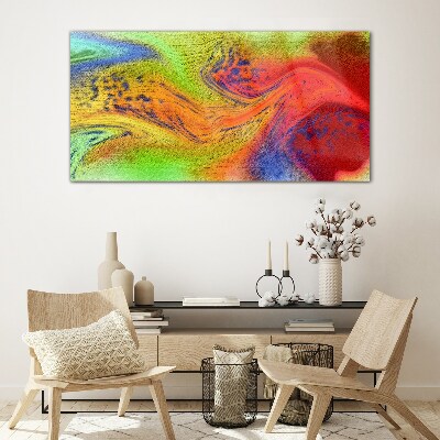 A colorful whirlwind of emotions Wall art on glass