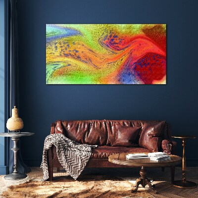 A colorful whirlwind of emotions Wall art on glass
