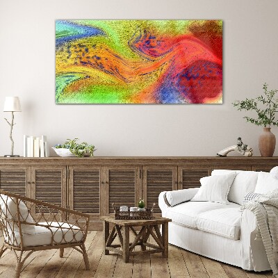 Abstraction Glass Print