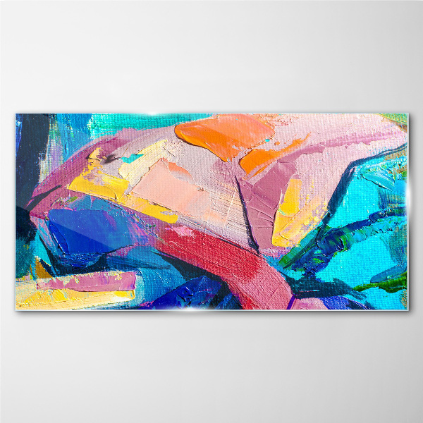 Colors in motion Glass art print