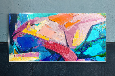 Colors in motion Glass art print