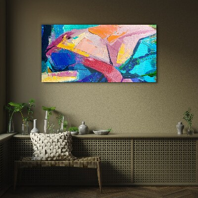 Colors in motion Glass art print