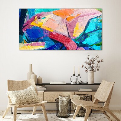Colors in motion Glass art print