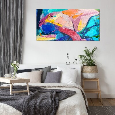 Colors in motion Glass art print