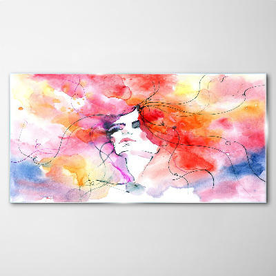 A colorful reflection of emotions Glass art print