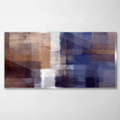 Abstract composition of colors Glass art print