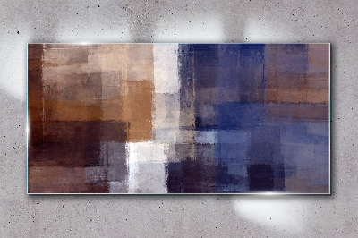 Abstract composition of colors Glass art print