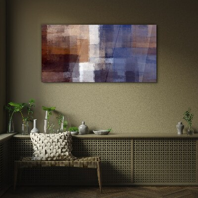 Abstract composition of colors Glass art print