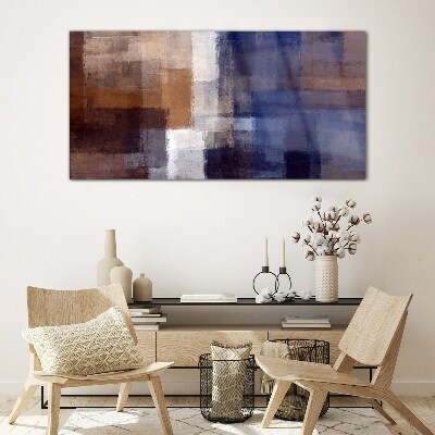 Abstract composition of colors Glass art print