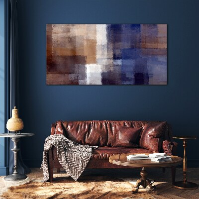 Abstract composition of colors Glass art print
